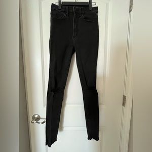 Abercrombie Hi-Waisted Destroyed Denim